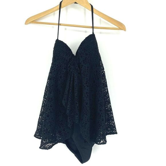Ralph Lauren Swimsuit Crochet Flyaway - Picture 1 of 9